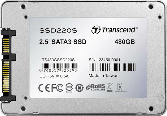 Transcend Transcend SSD 220S 480GB 2.5 Inch SATA III Drive