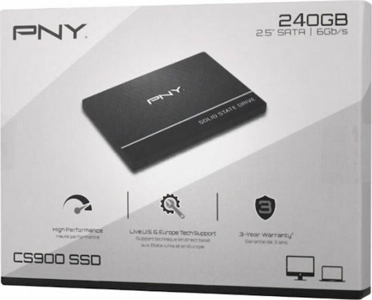PNY CS900 SSD 240GB 2.5'' SATA III SSD7CS900-240-PB
