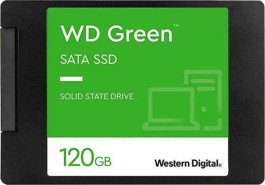 Western Digital WD Green SSD 120GB τύπου 2.5'' με σύνδεση SATA III WDS120G2G0A