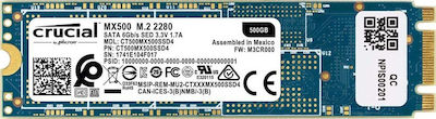 Crucial MX500 SSD 500GB τύπου M.2 με σύνδεση SATA III CT500MX500SSD4