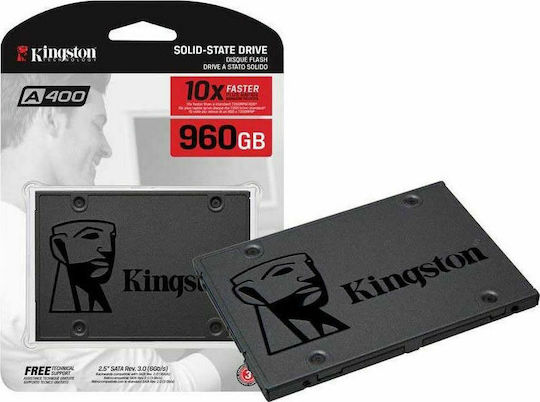 Kingston A400 SSD 960GB 2.5'' Type with SATA III Connection SA400S37/960G