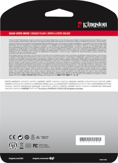 Kingston A400 SSD 960GB 2.5'' Type with SATA III Connection SA400S37/960G