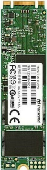 Transcend MTS820s SSD 240GB τύπου M.2 με σύνδεση SATA III TS240GMTS820S