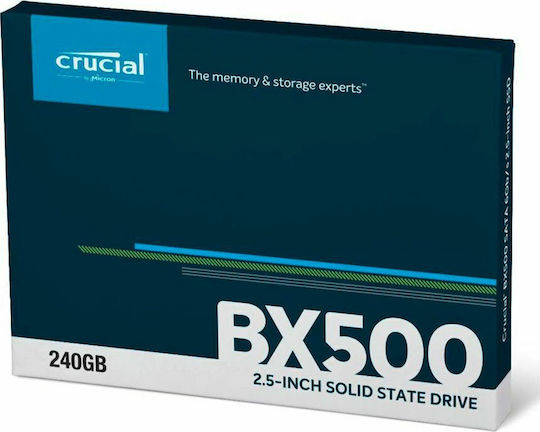 Crucial BX500 SSD 240GB τύπου 2.5'' με σύνδεση SATA III CT240BX500SSD1