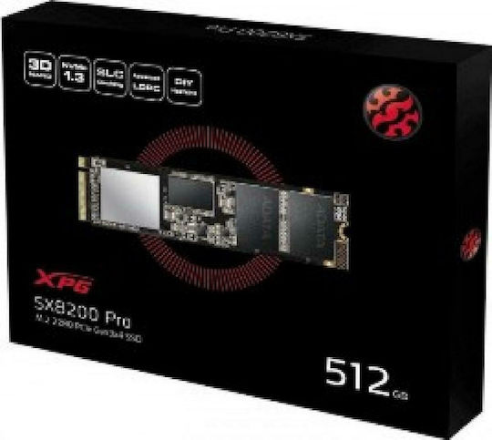 Adata XPG SX8200 Pro SSD 512GB Тип M.2 Със Свързване PCI Express 3.0 ASX8200PNP-512GT-C