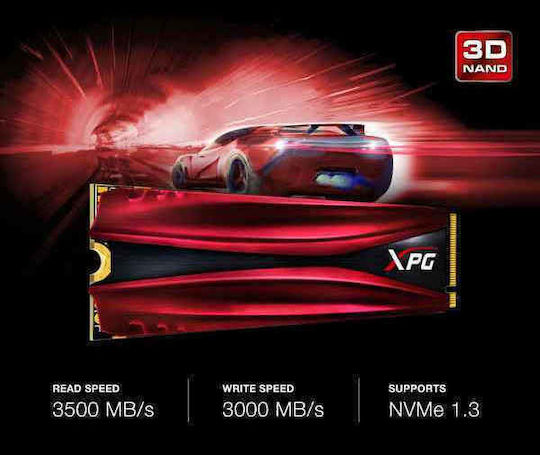Adata XPG Gammix S11 Pro SSD 512GB τύπου M.2 με σύνδεση PCI Express 3.0 και Ψύκτρα AGAMMIXS11P-512GT-C
