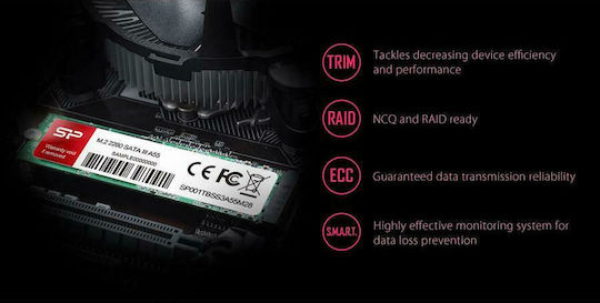 Silicon Power A55 SSD 256GB M.2 Type with SATA III Connection SP256GBSS3A55M28 Bulk