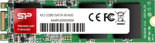Silicon Power A55 SSD 256GB M.2 Type with SATA III Connection SP256GBSS3A55M28 Bulk