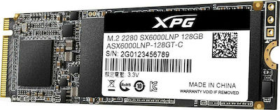 Adata XPG SX6000 Lite SSD 128GB τύπου M.2 με σύνδεση PCI Express 3.0 ASX6000LNP-128GT-C
