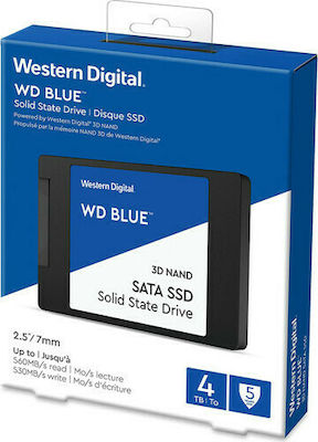 Western Digital Blue 3D SSD 4TB τύπου 2.5'' με σύνδεση SATA III WDS400T2B0A