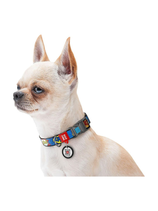 WauDog WOW Plastic Ошийник за куче в Син цвят със Smart ID 25мм x 35 - 58см