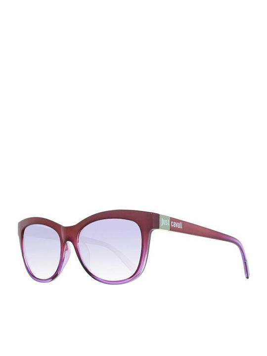 Just Cavalli Women's Sunglasses with Red Plastic Frame and Purple Gradient Mirror Lens JC567S 83Z