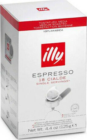 Illy Капсули Еспресо Mitaca MPS Medium Roast Съвместими с машина E.S.E. Pod 18капси
