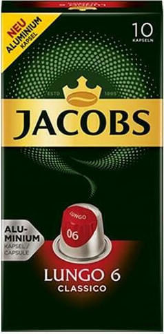 Jacobs Kaffeekapseln Espresso Classico Kompatibel mit Nespresso Maschine 10 Stück
