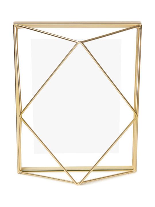 Umbra Prisma Mat Bras Fotorahmen Metallisch mit Gold Rahmen