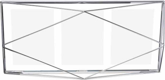 Umbra Prisma Multi Wandmontage Metallisch 3 Stücke mit Silber Rahmen Chrome