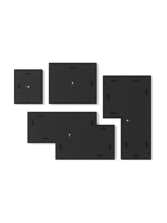 Umbra Mingle Gallery Wall-mounted Plastic Photo Frame with Black Frame 4 Pieces