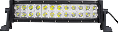 GloboStar Waterproof LED Lightbar Universal 10-30V 72W 37.5cm with White Lighting 1pcs