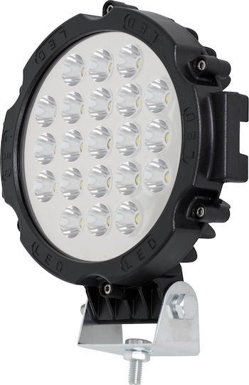 GloboStar PRO Series Roundς Waterproof Headlights Car LED Universal 10 - 30V 63W 17.5cm with White Lighting 1pcs