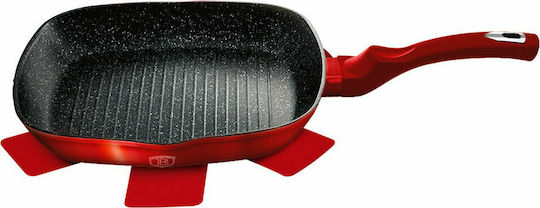 Berlinger Haus Metallic Line Grill aus Aluminium mit Steinbeschichtung Burgundy Collection 28cm