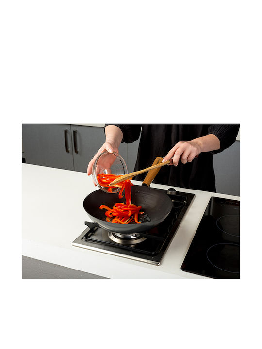 Nava Cantonese Wok made of Stainless Steel with Non-Stick Coating 28cm