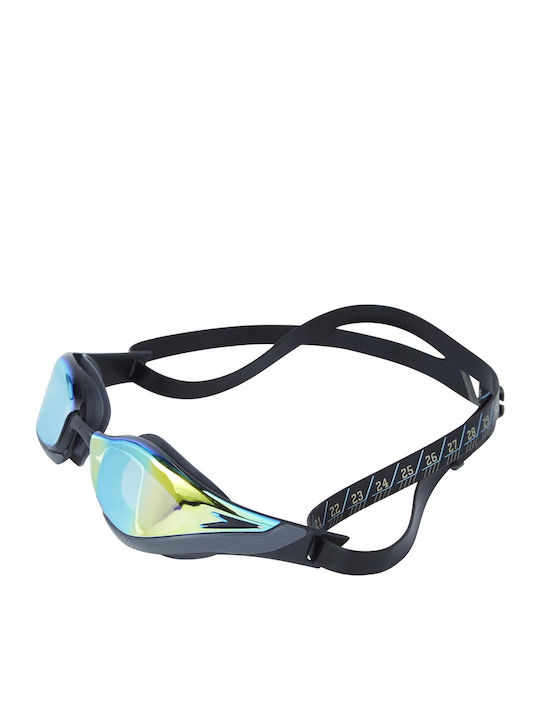 Speedo Fastskin Pure Focus 11778-D444 Swimming Goggles Adults with Anti-fog Lenses Black Black