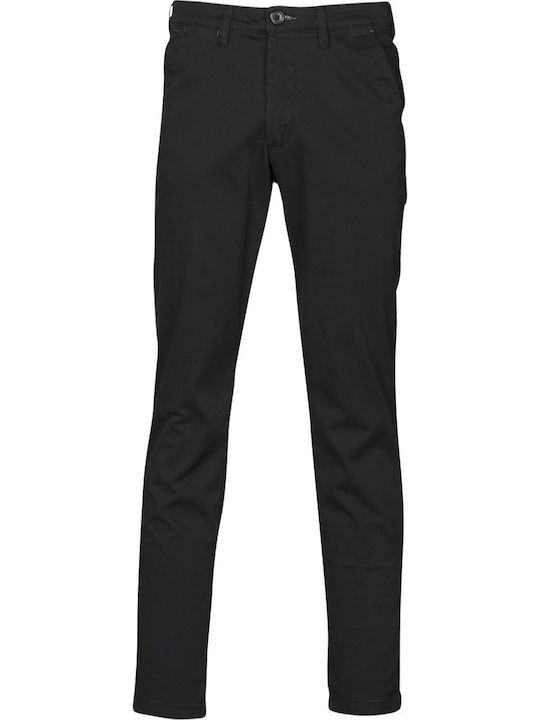 Trousers Chino Elastic in Slim Fit Black