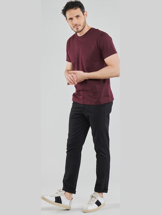 Trousers Chino Elastic in Slim Fit Black
