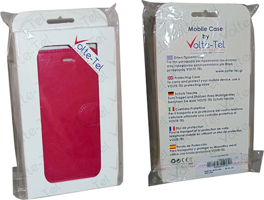 Volte-Tel Book Synthetic Leather Pink (iPhone 6/6s Plus)