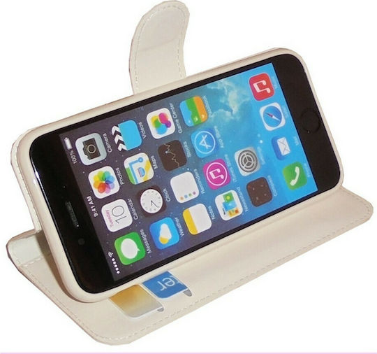 Volte-Tel Book Synthetic Leather White (iPhone 6/6s Plus)