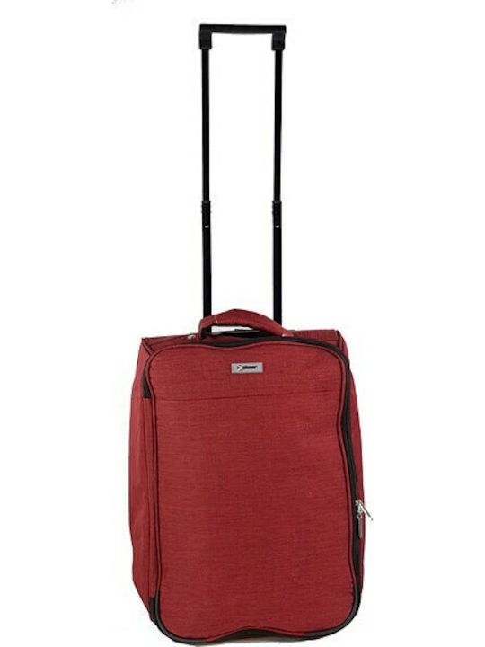 Explorer Luggage EX0524 Βαλίτσα Ταξιδίου Καμπίνας Υφασμάτινη Κόκκινη με 2 Ρόδες Ύψους 50εκ.