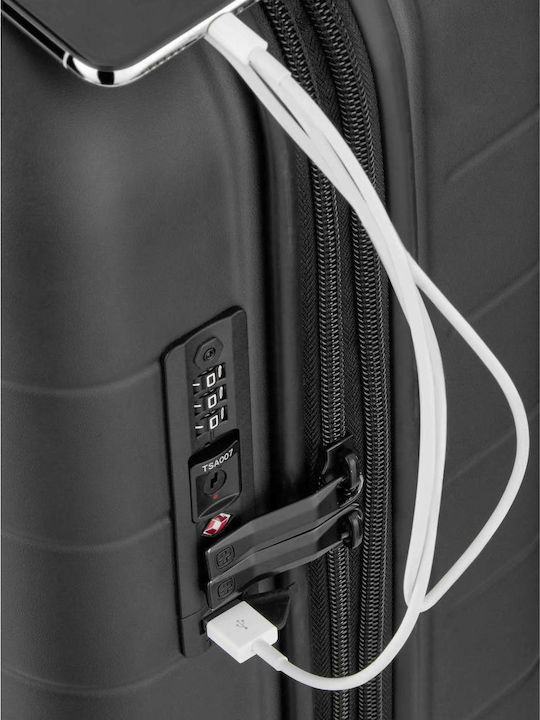 Wenger Syntry Carry-On Wheeled Gear Βαλίτσα Ταξιδίου Καμπίνας Σκληρή Γκρι με 4 Ρόδες Ύψους 55εκ.