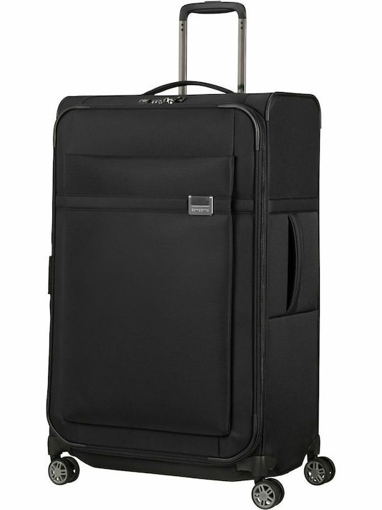 Samsonite Airea Μεγάλη Βαλίτσα Ταξιδίου Υφασμάτινη Μαύρη με 4 Ρόδες Ύψους 78εκ.