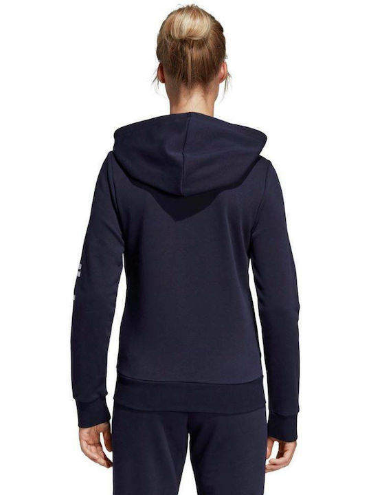 adidas Essentials Linear Ζακέτα Legend Ink με Κουκούλα