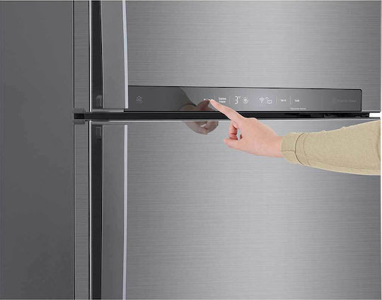 LG Ψυγείο Δίπορτο 438lt Total NoFrost Υ178xΠ70xΒ73εκ. Inox GTB574PZHZD