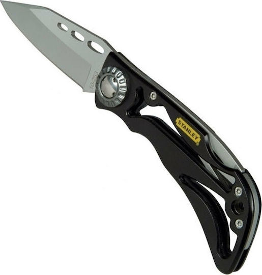 Stanley Skelett mit verstecktem Verschluss Taschenmesser Schwarz