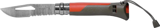 Opinel No.08 Pocket Knife Red (Various Colors)