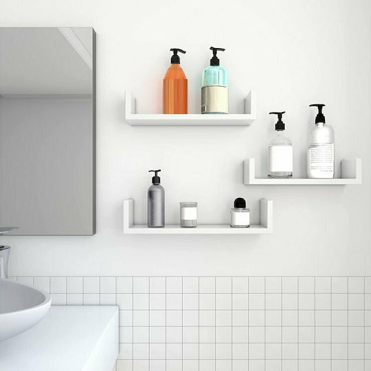Стенни Рафтове High Gloss (3 Брой) 40x9x10см