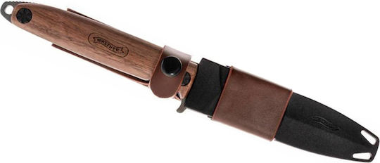 Walther BWK 3 Μαχαίρι Καφέ σε Δερμάτινη Θήκη