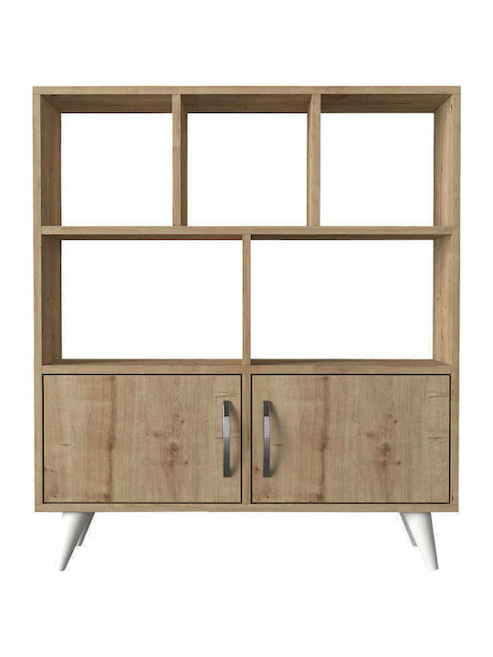 Bookcase Orbit Sonoma 90x22x105cm