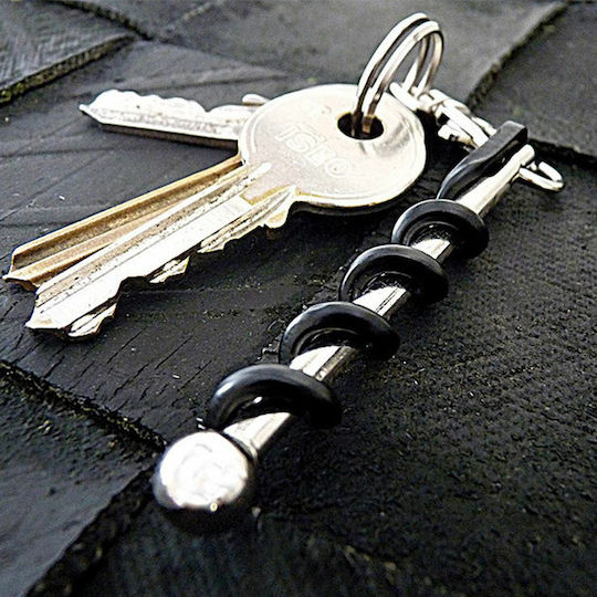 True Utility Twistick Мултифункционален Инструмент Ключодържател Черен с Калъф
