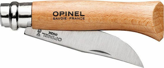 Opinel Νο.08 Σουγιάς με Μηχανισμό Κλειδώματος Καφέ