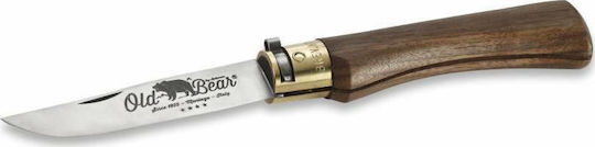 Antonini Old Bear Walnut Size XL Pocket Knife with Locking Mechanism Brown