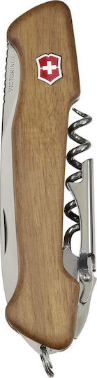 Victorinox Wine Master Swiss Army Knife 6 Tools Brown in Leather Case