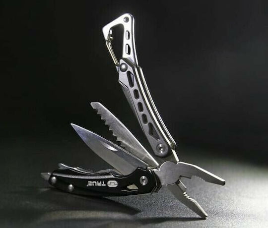 True Utility Seven Multitool Negru Cu Husă