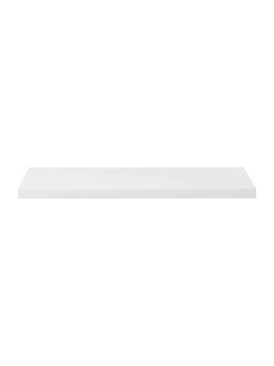 Shelf Wall White Glossy 90x23.5x3.8cm