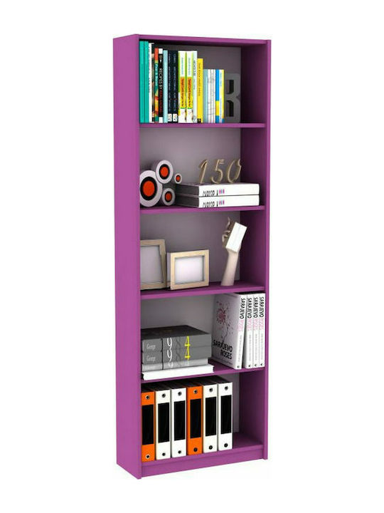 Βιβλιοθήκη Μωβ 58x23x170εκ.