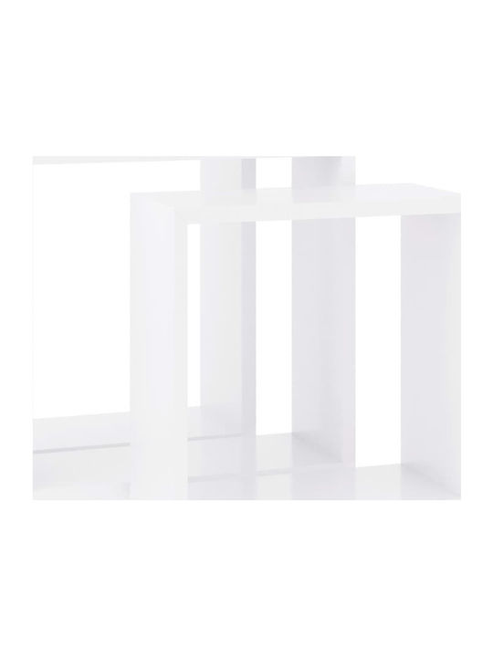 Shelves Wall White 3pcs 30x10x30cm