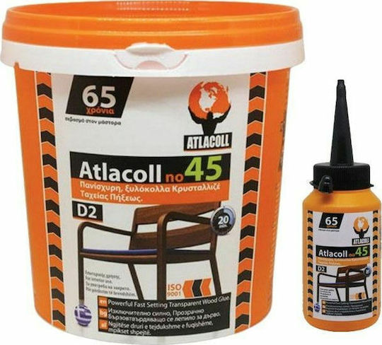 Atlacoll Νο45 Υγρό Ξυλόκολλας Λευκή 200ml