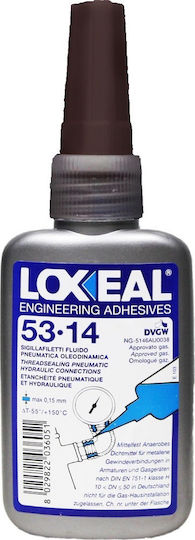 Loxeal Τεφλόν 53-14 Υγρό Κόλλας Σπειρωμάτων Καφέ 50ml